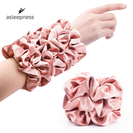 Søde Silke satin hårelastik, hårbånd og hårpynt i sort, brun, lilla, hvid, pink og rosa