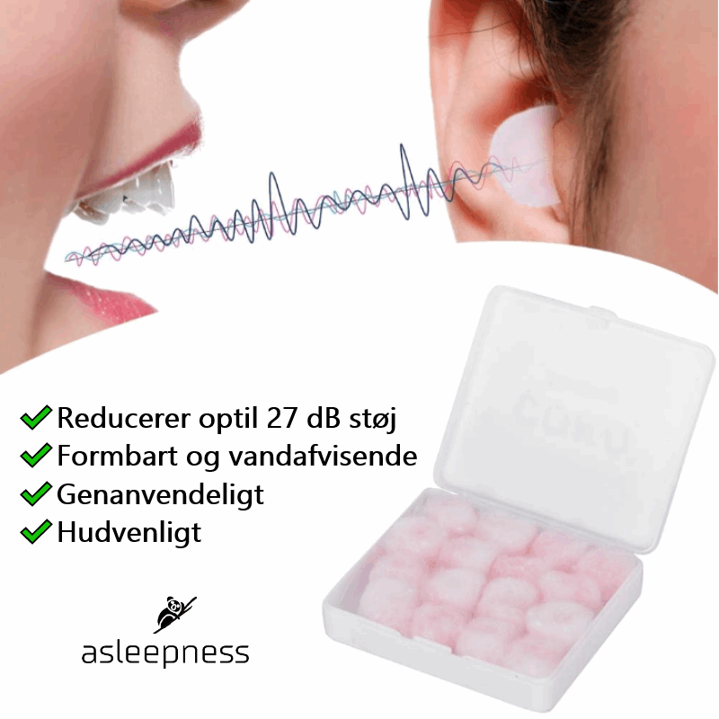 Paraffin ørepropper effektivt mod støj under søvn