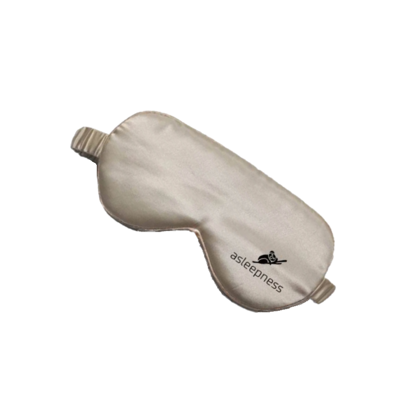 Sovemaske og silkemaske i khaki og coffee i 100% silke og 22 Momme mulberry