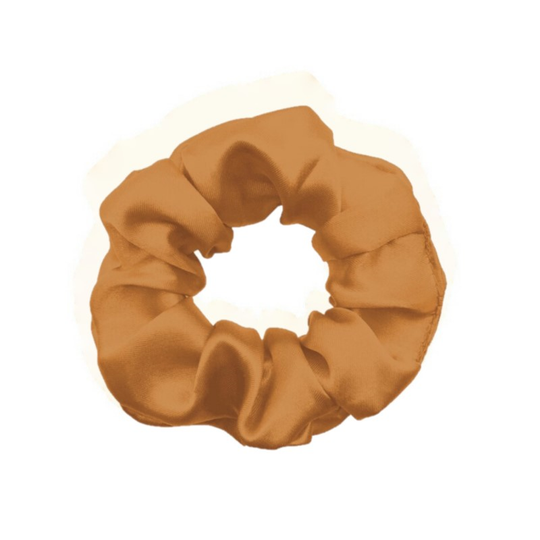 Bronze Hårbånd og hårelastik i 100% Mulberry 22 Momme A6 silke