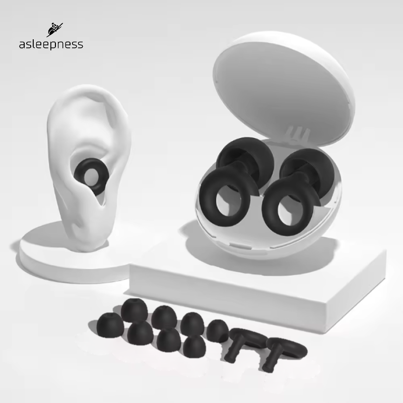 Ørepropper og høreværn 28 dB i sort og rød med med box