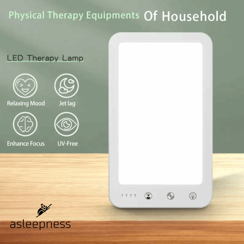 Smart LED sollampe og lysterapi lampe i hvid med lysstyrke 10000 LUX