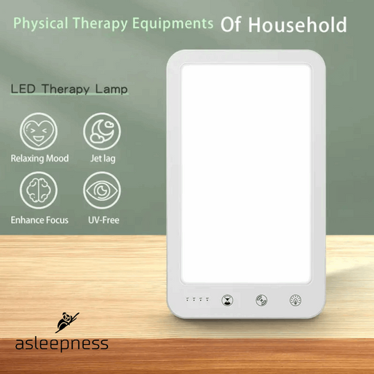 Smart LED sollampe og lysterapi lampe i hvid med lysstyrke 10000 LUX