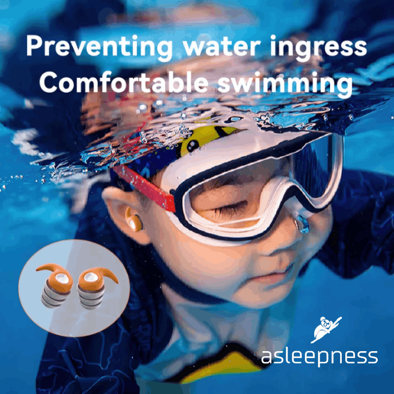 Svømmevenlig Nano Ørepropper til børn i silikone til læsning, svømning og søvn