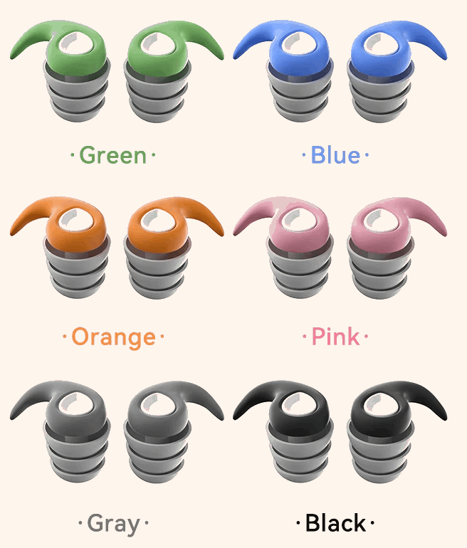Forskellige farvede Nano Ørepropper til børn i silikone til læsning, svømning og søvn
