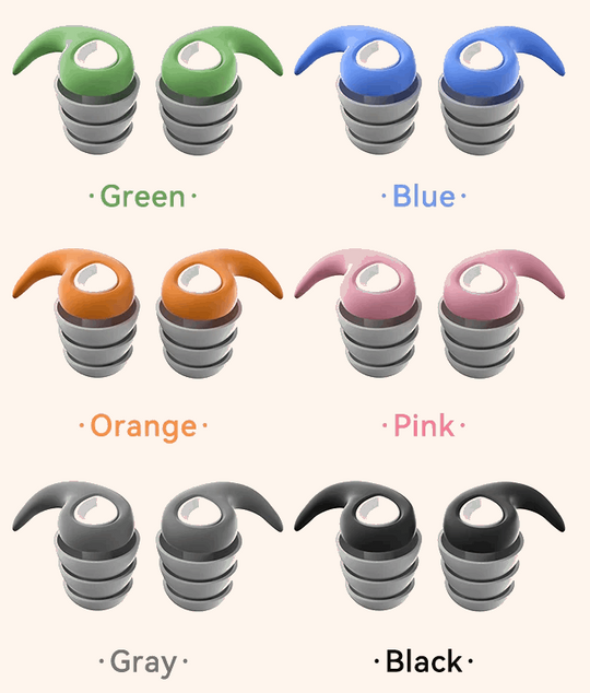 Forskellige farvede Nano Ørepropper til børn i silikone til læsning, svømning og søvn