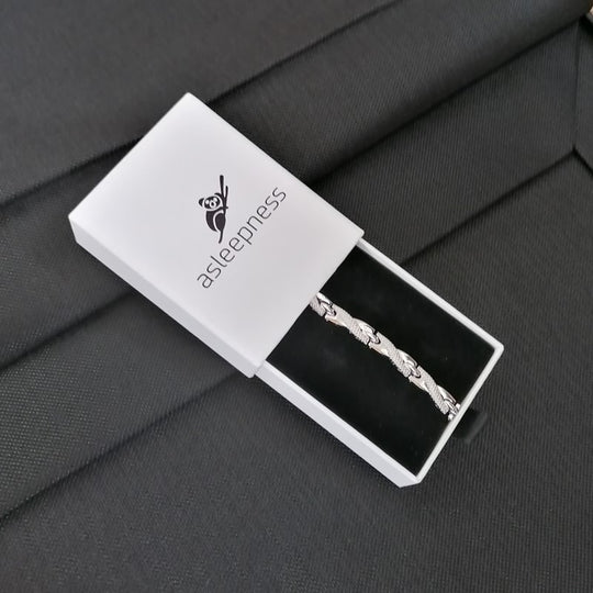 Sølv smykke magnetisk anti snorke armbånd som gave