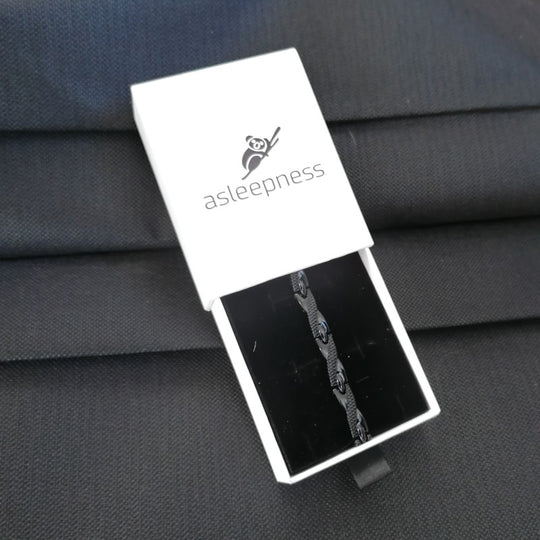 Sort smykke magnetisk anti snorke armbånd som gave