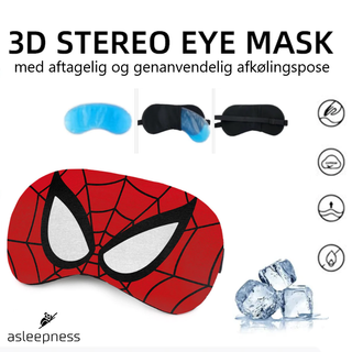 Marvel Helte Sovemasker og Øjenmasker Spiderman med ispose