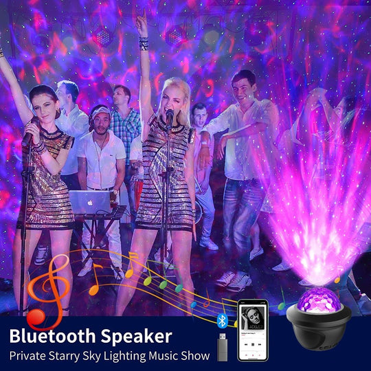 Bluetooth speakter og lysshow