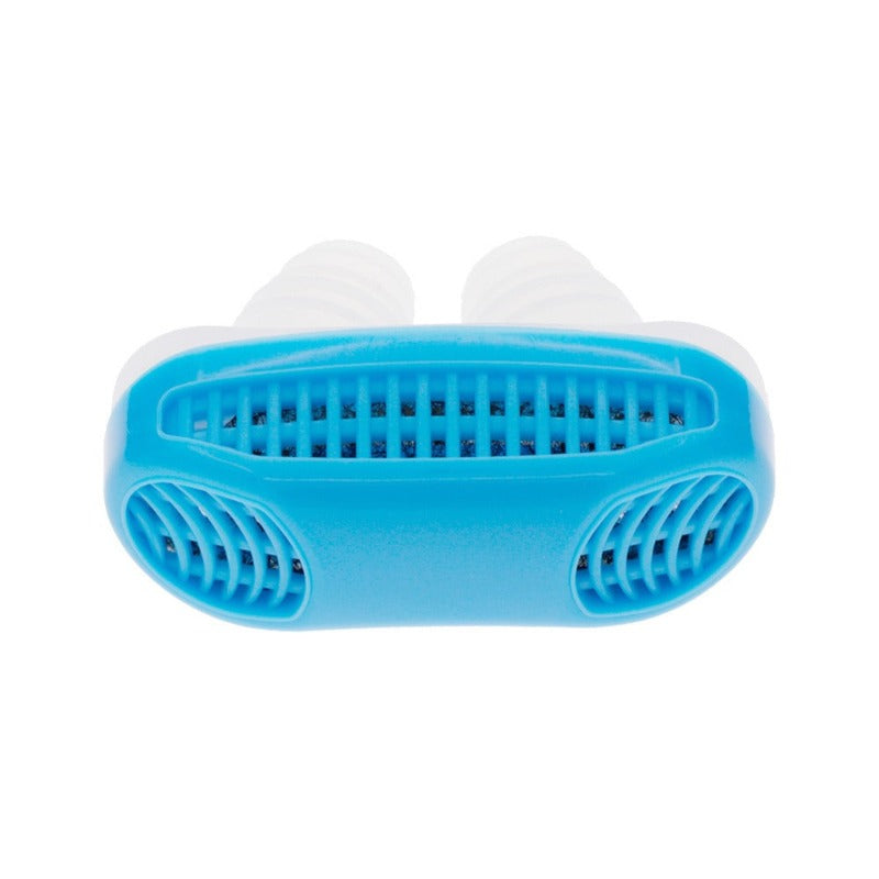 Blå snorkefri næse ventilator med filter