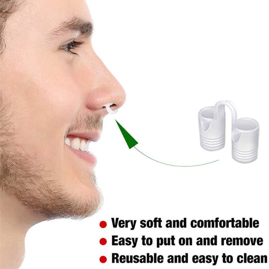 Stop snorken og få bedre luft gennem næsen med Asleepness næserør.