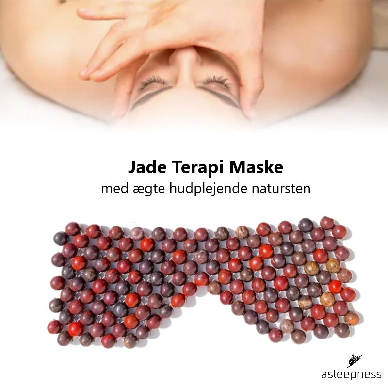 Jade terapi sovemaske og øjenmaske til hudpleje og mod stress til ansigtspleje