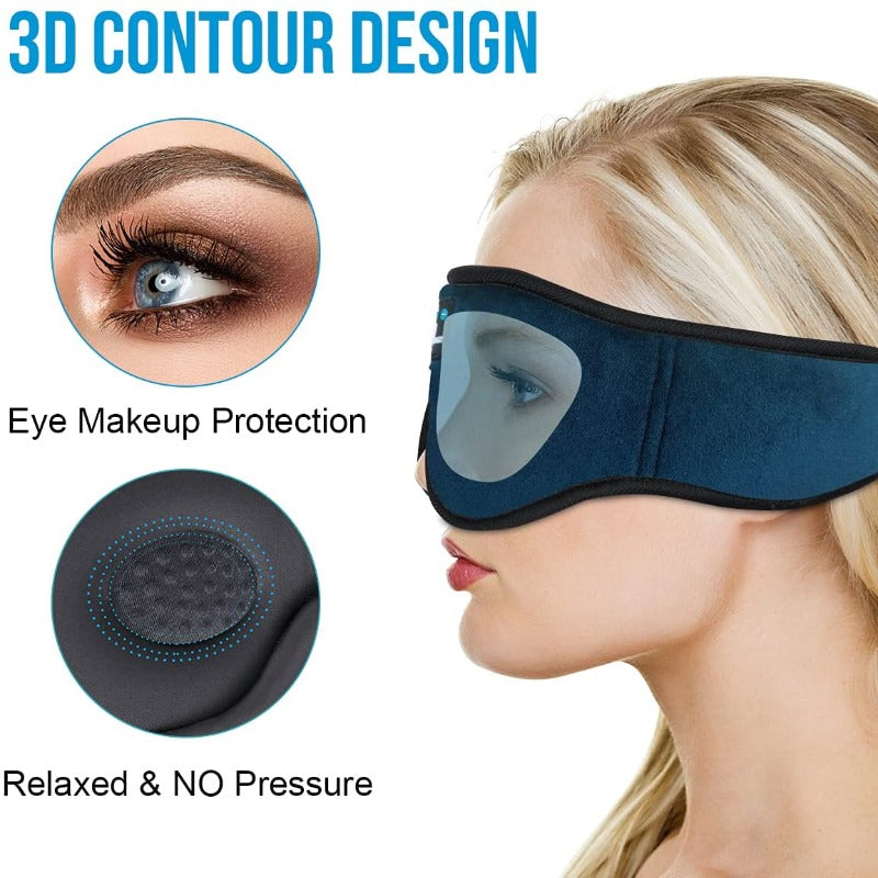 Perfekt ergonomi på 3d sovemaske beskytter øjne og huden