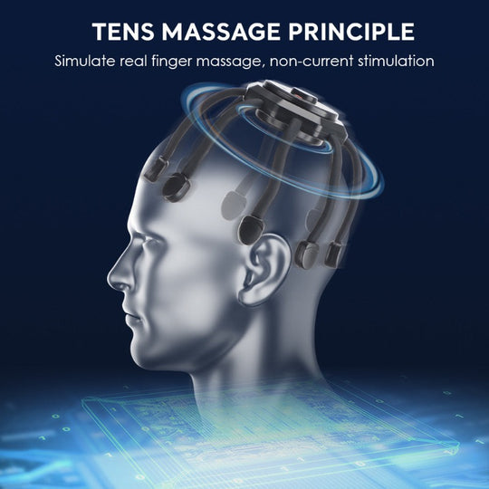 Tens massage og vibrationn for hovedbund fra Asleepness
