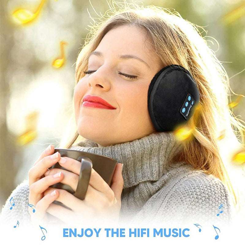 Varme og bløde ørevarmer og ørepropper med bluetooth HIFI musik ...