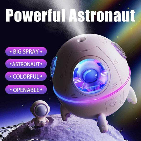 Sjov astronaut aroma luftfugter med lyseffekt og dekorativ figur af astronaut