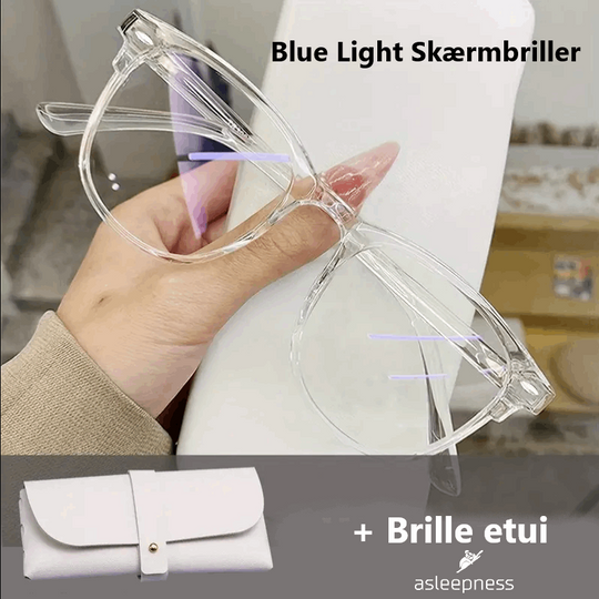 Transparent Blue Light Skærmbriller uden styrke mod skadelige blå lys