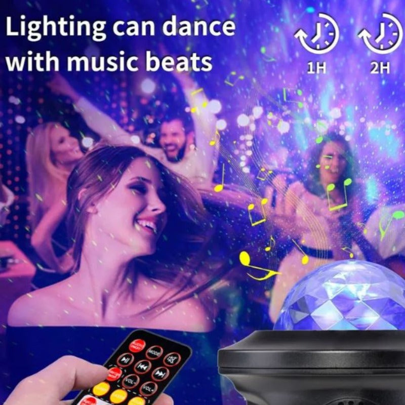 Bluetooth lys projector til party