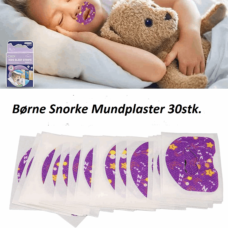 Børne mundplaster mod snorke og urolig søvn