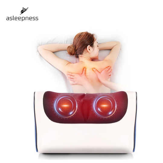 Behagelig Elektrisk  massagepude med infrarød varme og og 20 kugler for nakke og ryg