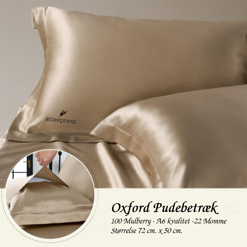 Silke pudebetræk 100 Mulberry Silke 22 Momme beige