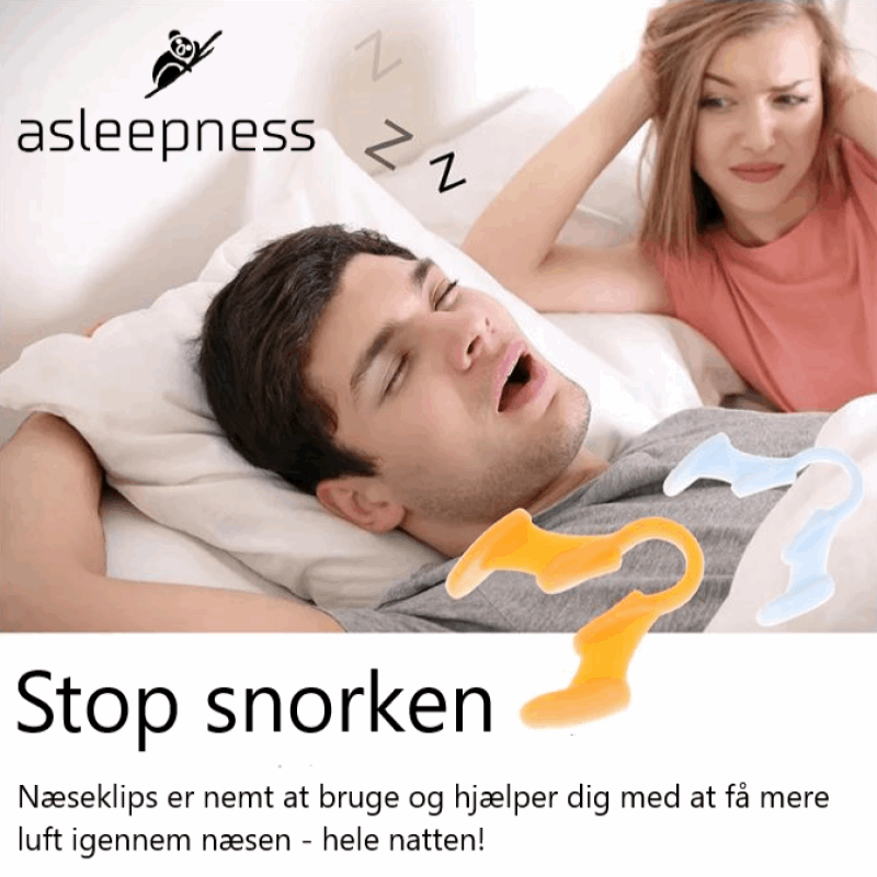 Anti snorke næseklips mod snorke og søvnbesvær