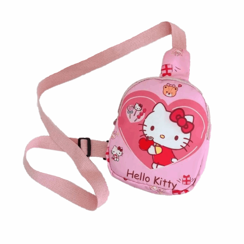 Rygtaske og brysttaske med Hello Kitty