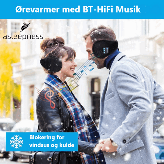 Varme og bløde ørevarmer og ørepropper med bluetooth HIFI musik ...