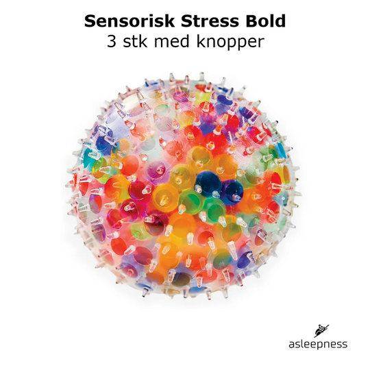 Sensorisk anti stress bolde med knopper for personer med ADHD, stress og angst for børn fra 4 år