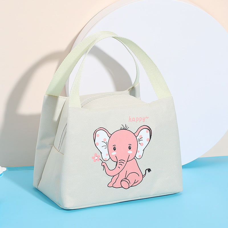 Smart multi taske i hvid med elefant til madpakker, sportstøj og legesager