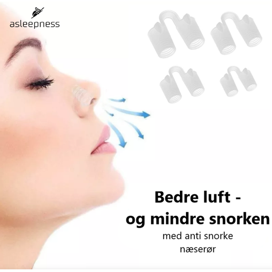 Stop snorken med næserør og få bedre luft i næsen