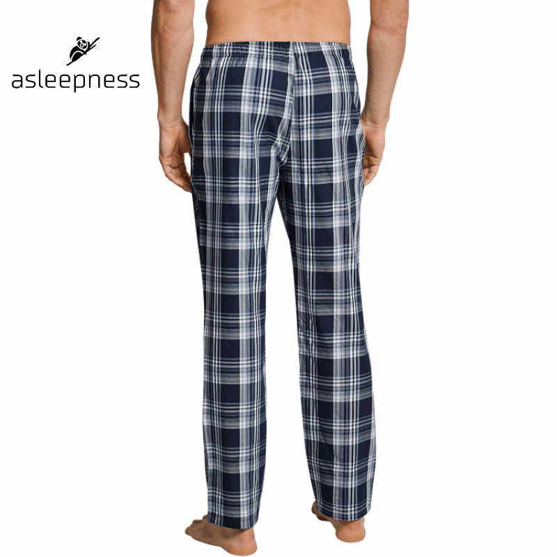 Natbukser pyjamas bukser og nøttøj blåternet til mænd