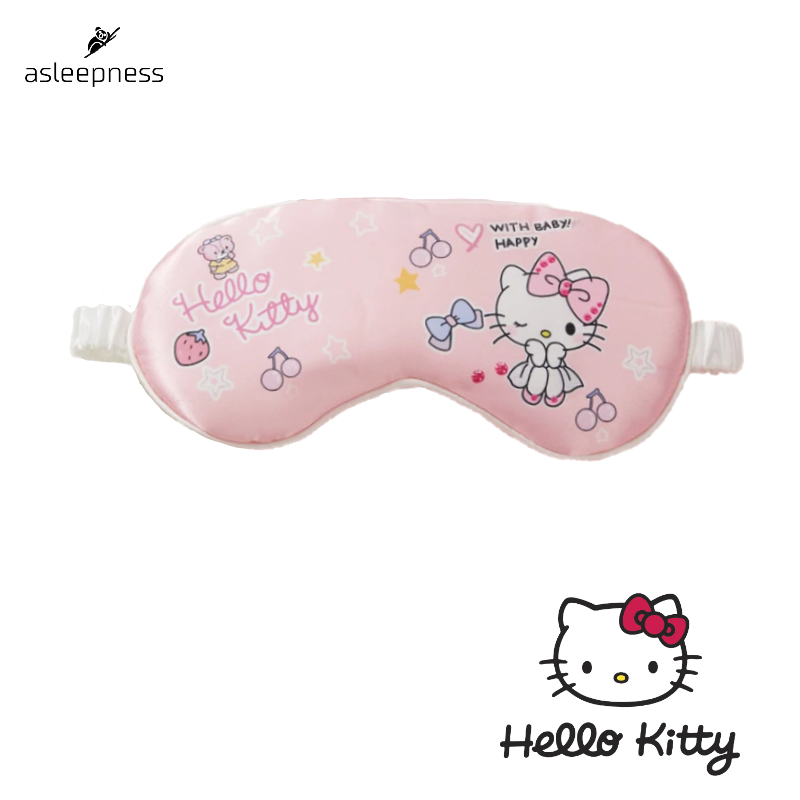 Sovemaske og øjenmaske for børn med Hello Kitty