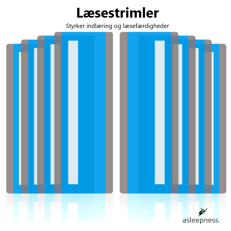 Læsestrimler for børn og unge med ADHD og læsevanskeligheder  3 eller 6 stk.