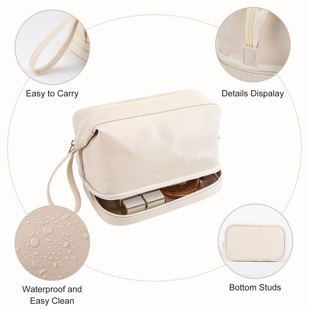 Lækre detaljer og praktisk funktioner for Asleepness toilet taske og makeup taske