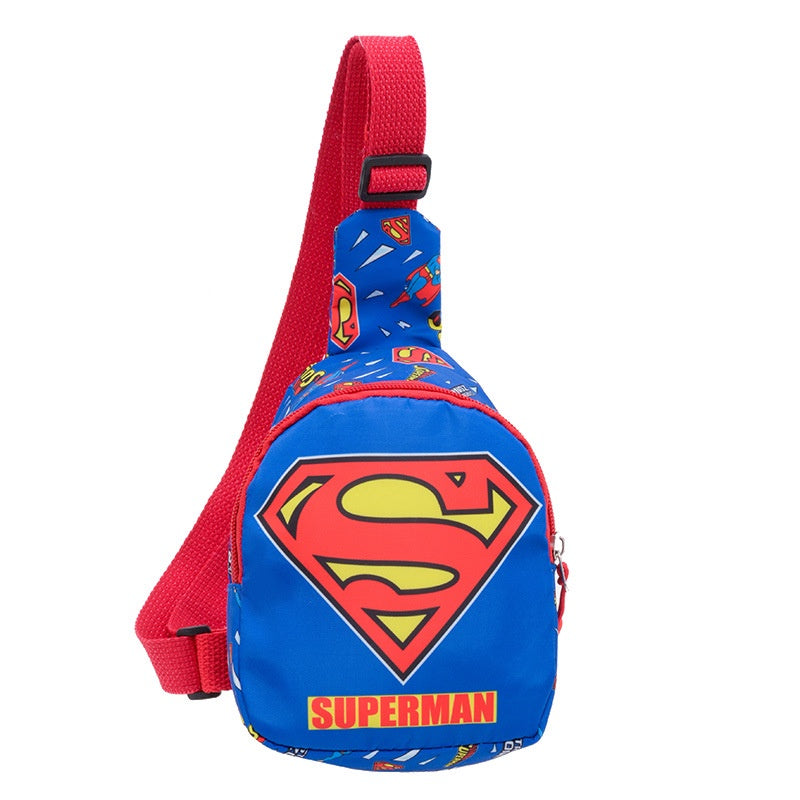 Brysttaske og lommetaske med superman