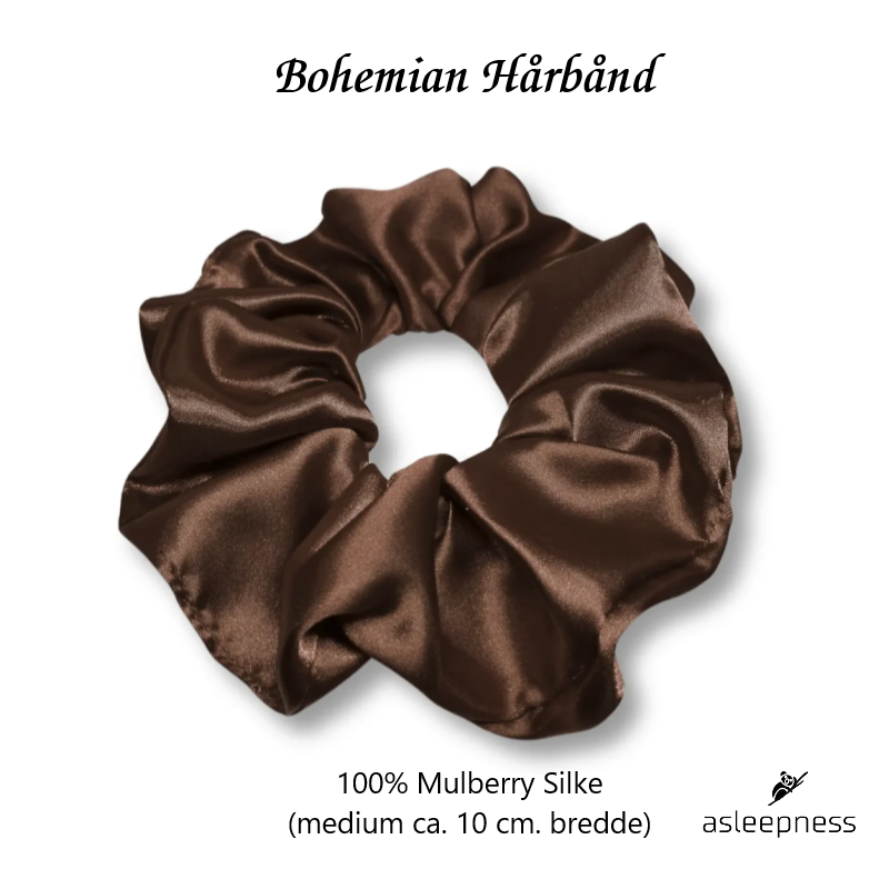 Silke hårbånd i Mulberry Silke og i medium