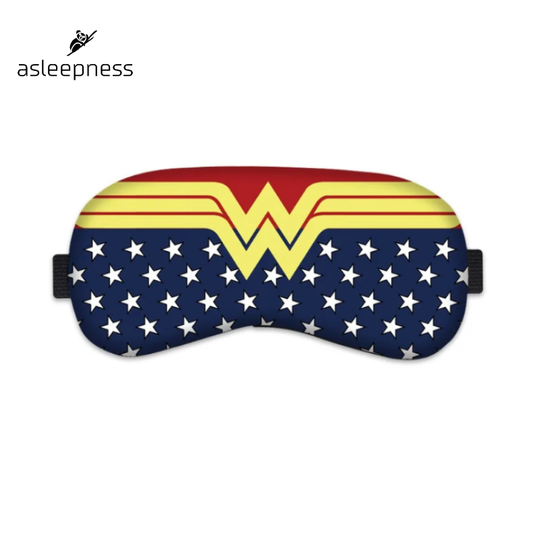 Marvel Helte sovemaske og sovemaske til børn med Wonder Woman i blå