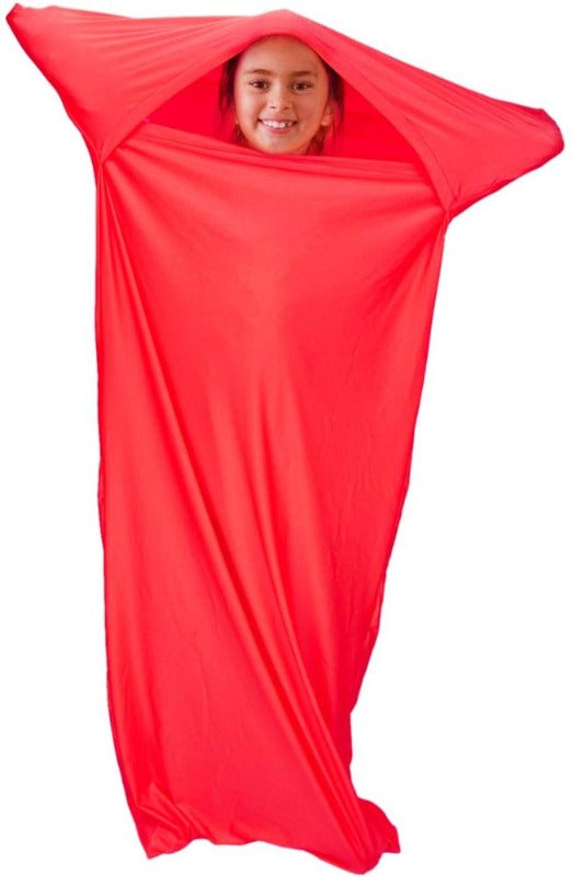 Sensorisk elastisk sovepose rød - børn