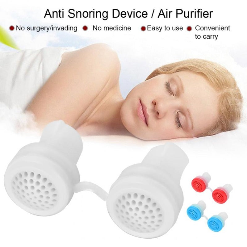 Snorkefri Næse Ventilator giver frisk luft i næsen og snorkefri nattesøvn.